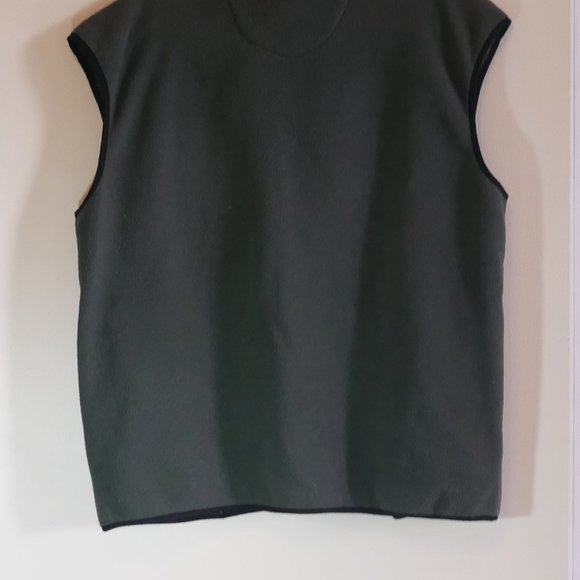 Mossy Oak Men's Size L Green Fleece Zip Vest Sleeveless - Picture 7 of 7